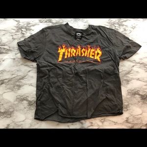 THRASHER CROP TEE